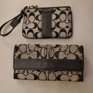 Coach Wallet and Change Purse Duo